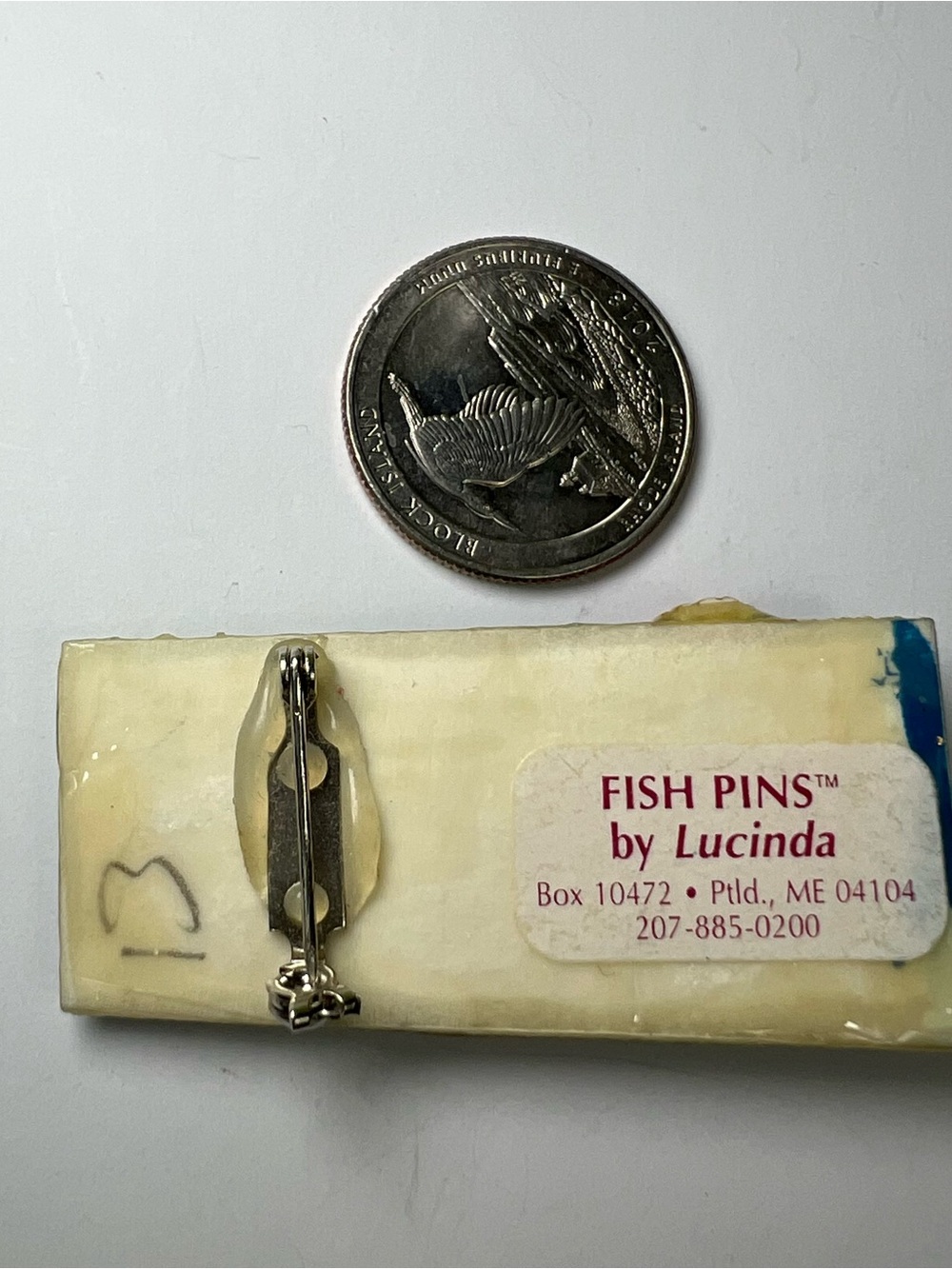 Lucinda rare vintage fish pin brooch - Picture 2 of 2